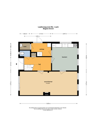 Floorplan - Lopikerweg Oost 29A, 3411 JA Lopik