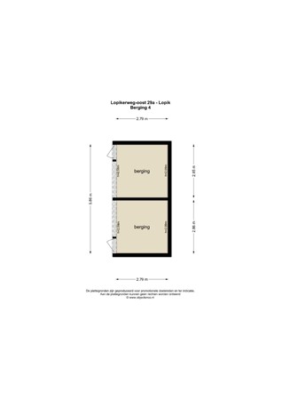 Floorplan - Lopikerweg Oost 29A, 3411 JA Lopik