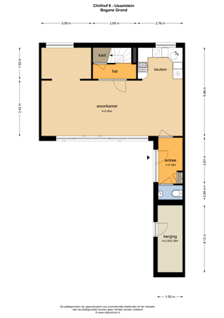 Floorplan - Chilihof 6, 3404 ZH IJsselstein