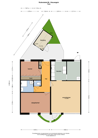 Floorplan - Ruiterstede 86, 3431 XN Nieuwegein