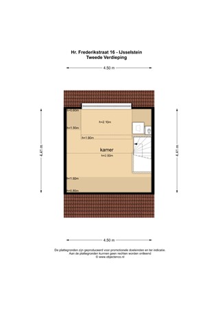 Floorplan - Heer Frederikstraat 16, 3401 ZE IJsselstein