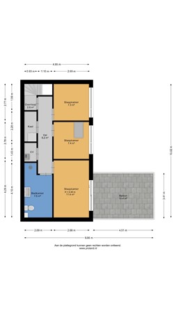 Floorplan - Arizonahof 16, 3404 WP IJsselstein