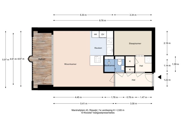 Marshallplein 43, 2286 LH Rijswijk - Marshallplein 43 - 1e verdieping - 2D.jpg