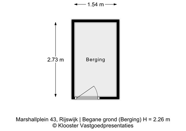 Marshallplein 43, 2286 LH Rijswijk - Marshallplein 43 - Begane grond (Berging) - 2D.jpg