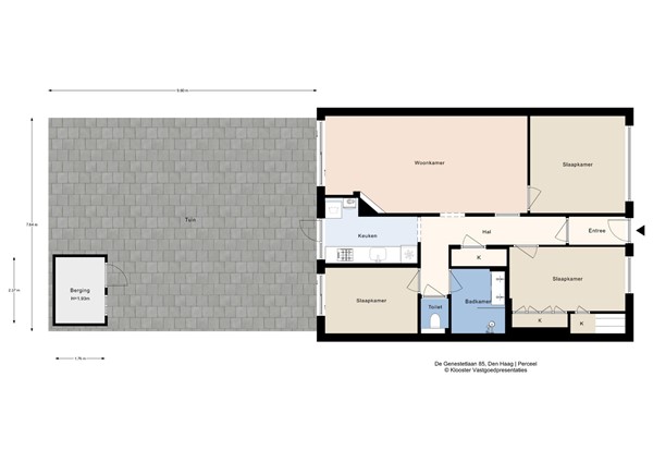 De Genestetlaan 85, 2522 LC Den Haag - De Genestetlaan 85-Perceel.jpg