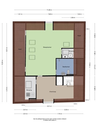 Floorplan - Lingerzijde 39, 1135 AN Edam