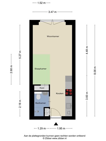 Floorplan - Welnastraat 5, 1096 GJ Amsterdam