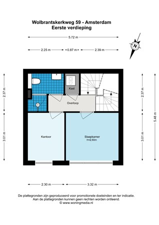 Wolbrantskerkweg 59, 1069 CL Amsterdam - Wolbrantskerkweg 59 - Amsterdam - 1e_verdieping - 2D.jpg