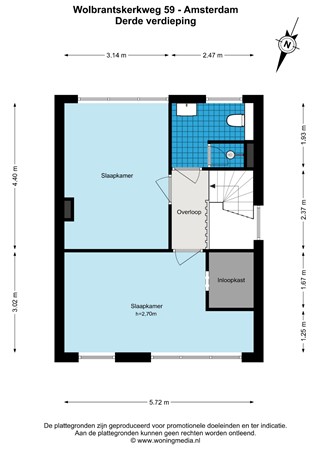 Wolbrantskerkweg 59, 1069 CL Amsterdam - Wolbrantskerkweg 59 - Amsterdam - 3e_verdieping - 2D.jpg