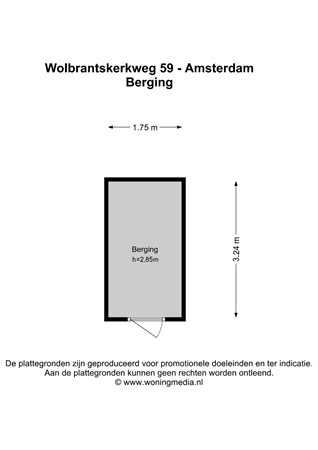 Wolbrantskerkweg 59, 1069 CL Amsterdam - Wolbrantskerkweg 59 - Amsterdam - Berging - 2D.jpg