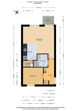 Schepen Ten Havestraat 31, 6831 HM Arnhem - Appartement - 2D.jpg