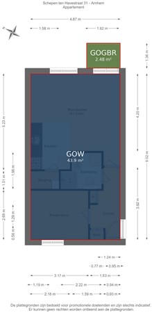Schepen Ten Havestraat 31, 6831 HM Arnhem - Appartement - markings.jpg