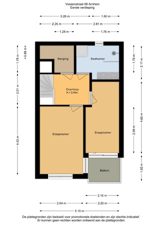 Vossenstraat 98, 6811 JD Arnhem - Eerste verdieping - 2D.jpg