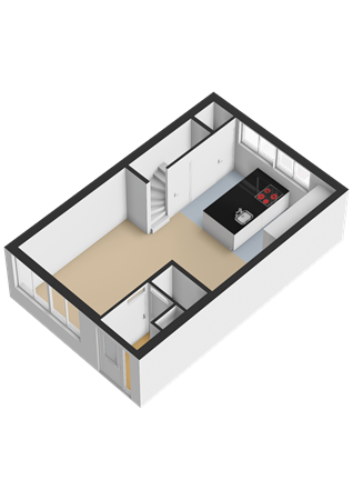 Vossenstraat 98, 6811 JD Arnhem - Begane grond - 3D.png