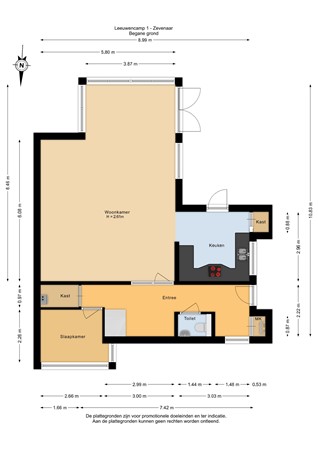 Leeuwencamp 1, 6905 CM Zevenaar - Begane grond - 2D.jpg