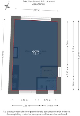 Arke Noachstraat 4-2B, 6811 DN Arnhem - Appartement - markings.jpg