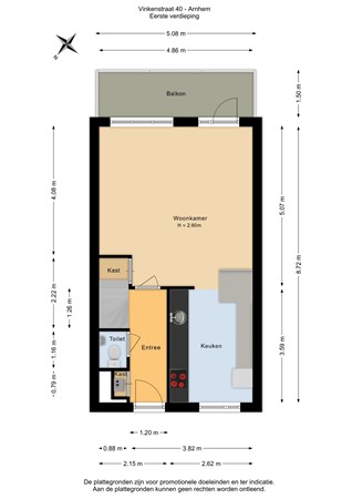 Vinkenstraat 40, 6822 JA Arnhem - Eerste verdieping - 2D.jpg