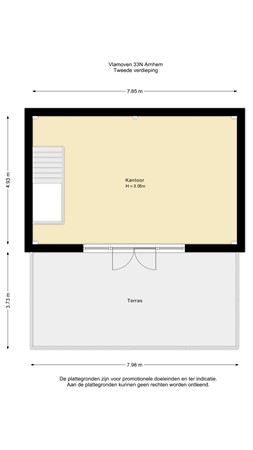 Vlamoven 33N, 6826 TM Arnhem - Tweede verdieping - 2D.jpg