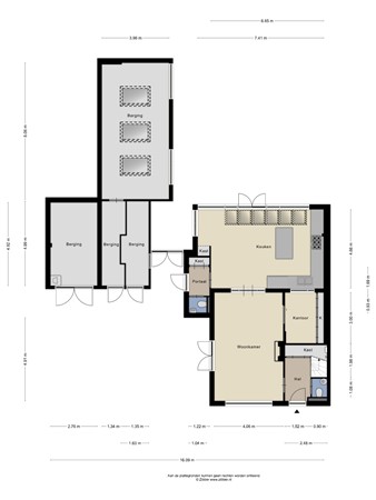 Floorplan - Mozartlaan 3, 6881 PJ Velp
