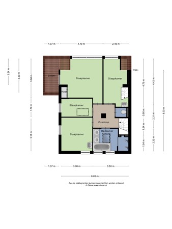 Floorplan - Mozartlaan 3, 6881 PJ Velp