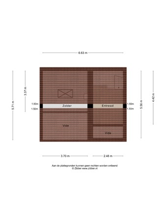 Floorplan - Mozartlaan 3, 6881 PJ Velp