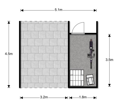 Floorplan - Zoetendaal 157, 6662 XL Elst