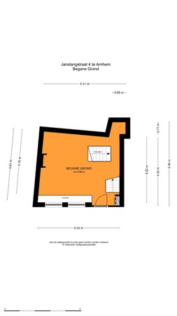 Floorplan - Janslangstraat 4, 6811 GG Arnhem