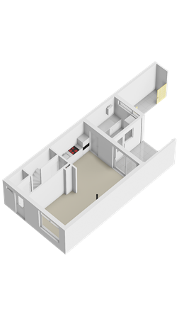 Rijperahemstraat 10, 8608 CB Sneek - Begane grond 3D
