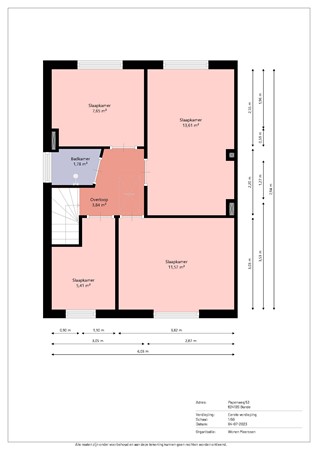 Papenweg 53, 6241 BS Bunde - Papenweg 53 plattegrond Verdieping.jpg
