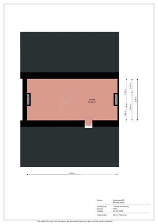 Papenweg 53, 6241 BS Bunde - Papenweg 53 plattegrond Zolder.jpg