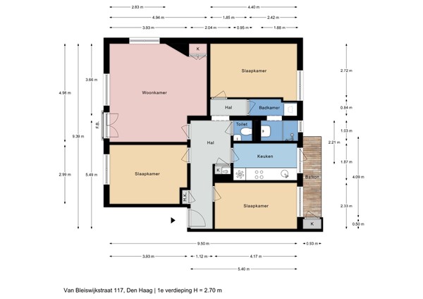 Van Bleiswijkstraat 117, 2582 LB Den Haag - 