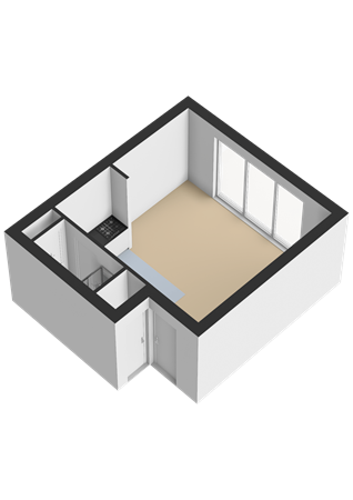 Floorplan - Adriaanstraat 28D, 3581 SG Utrecht