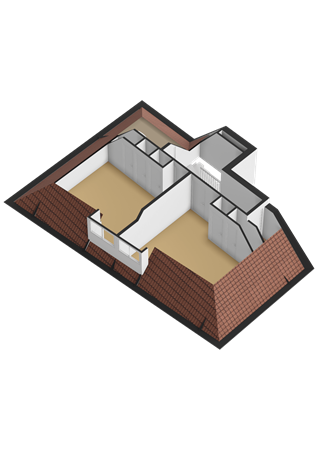 Floorplan - Havenstraat 13B, 1271 AB Huizen