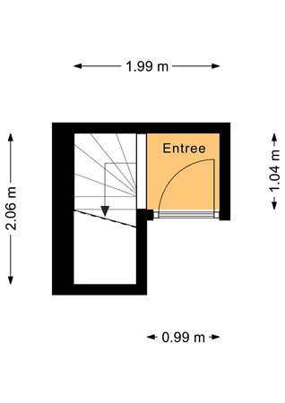 Floorplan - Makassarstraat 59B, 3531 VL Utrecht