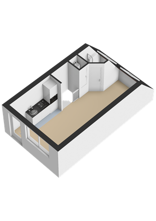 Floorplan - Makassarstraat 59B, 3531 VL Utrecht