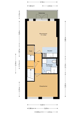 Floorplan - Laan van Nieuw-Guinea 57, 3531 JC Utrecht