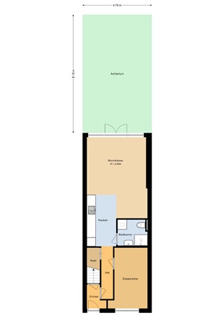 Floorplan - Laan van Nieuw-Guinea 57, 3531 JC Utrecht