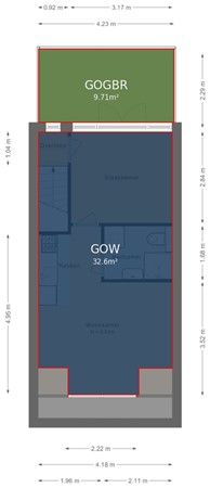 Floorplan - Laan van Nieuw-Guinea 57, 3531 JC Utrecht