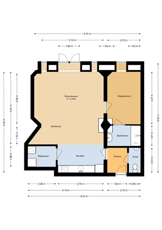 Floorplan - Brinklaan 115A 1, 1404 GB Bussum