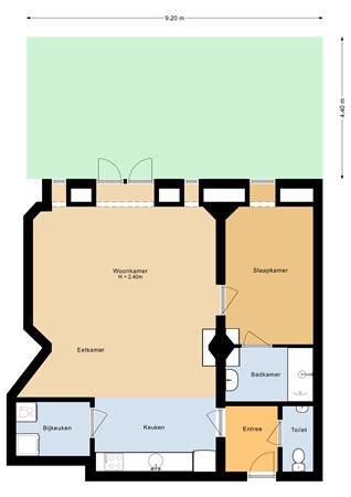 Floorplan - Brinklaan 115A 1, 1404 GB Bussum