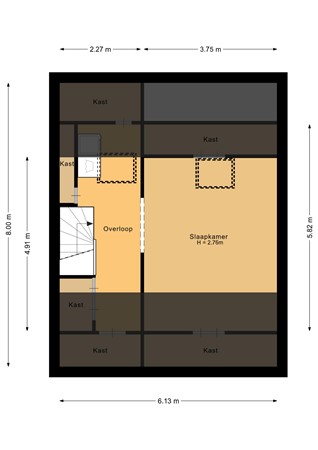 Floorplan - Heggerank 34, 3434 EK Nieuwegein