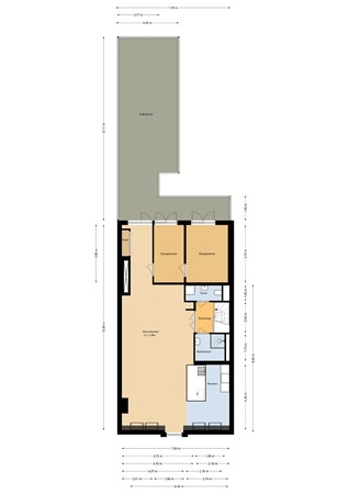 Floorplan - Overtoom 34-3, 1054 HK Amsterdam