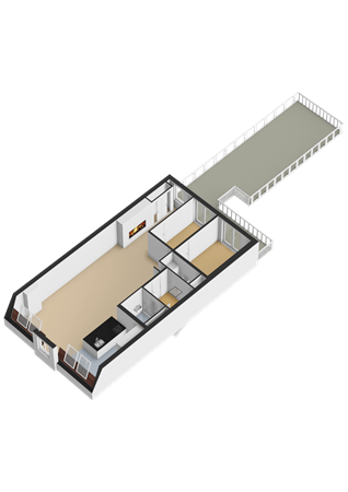 Floorplan - Overtoom 34-3, 1054 HK Amsterdam