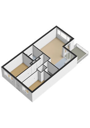 Floorplan - Persimoenstraat 35, 3545 DB Utrecht
