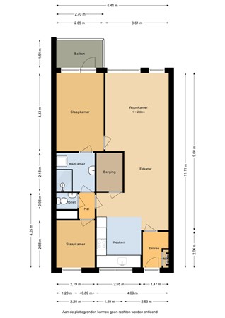 Floorplan - Muntplein 129, 3437 AX Nieuwegein