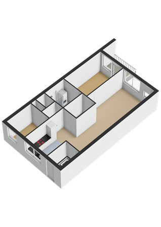 Floorplan - Muntplein 129, 3437 AX Nieuwegein