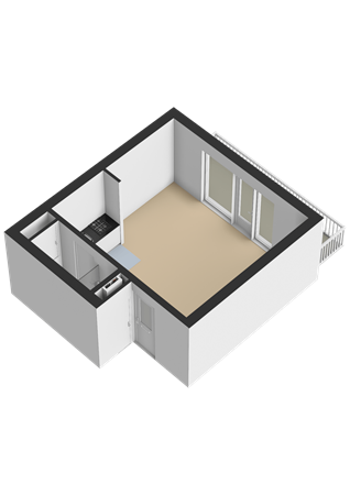 Floorplan - Adriaanstraat 28B, 3581 SG Utrecht