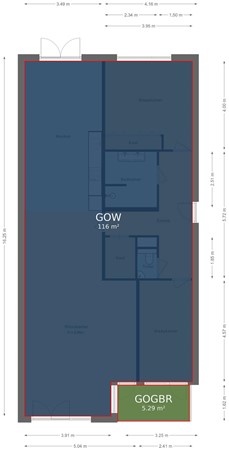 Floorplan - Zijdebalenstraat 15, 3513 DH Utrecht
