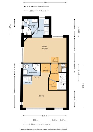 Floorplan - Pieter Nieuwlandstraat 86, 3514 HL Utrecht