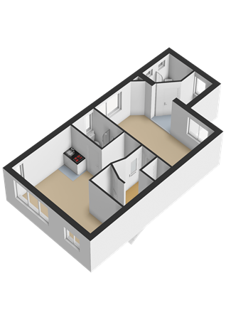Floorplan - Pieter Nieuwlandstraat 86, 3514 HL Utrecht